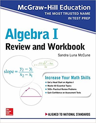 McGraw-Hill Education Algebra I Review and Workbook indir