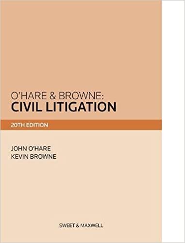 O'Hare & Browne: Civil Litigation indir