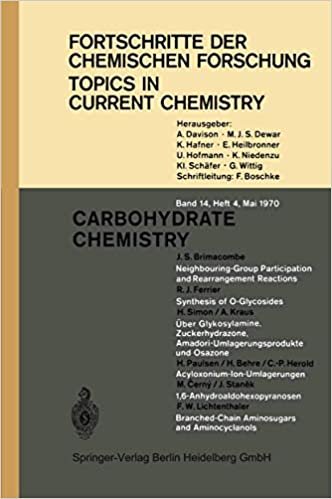 Carbohydrate Chemistry (Topics in Current Chemistry (14/4))