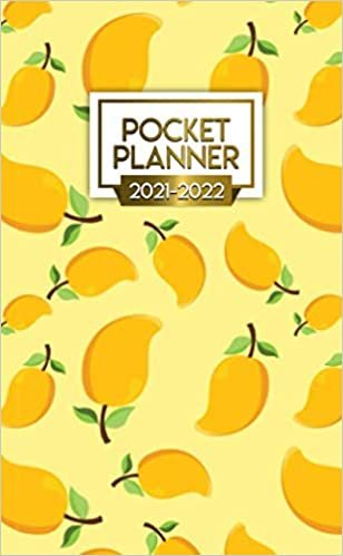 2021-2022 Pocket Planner: Funky Exotic Mango Two Year Calendar, Agenda, Diary | 2021-2022 Monthly Pocket Planner, Organizer with Vision Boards, To Do Lists, Notes, Holidays | Sweet Tropical Cover