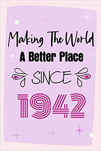 Making The World A Better Place Since 1942: 79th Birthday Gift, Funny Notebook Planner Gift For Family And Friends Born In 1942 , 100 pages, Matte ... x 22.9 cm) (Funny Journal Gifts 79 Year Old)