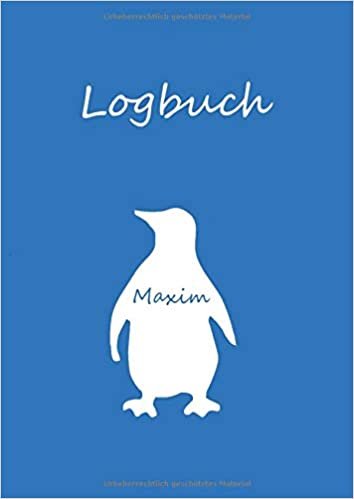 Maxim: Malbuch / Notizbuch A4 blanko - Logbuch - Pinguin