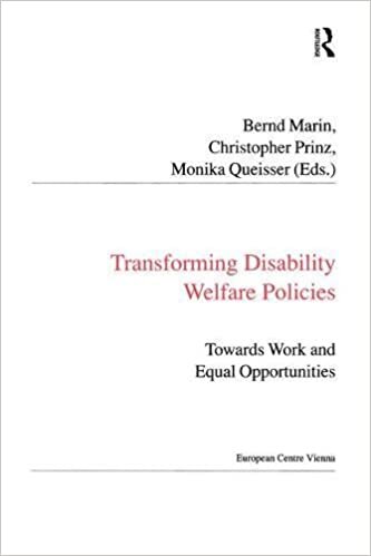 Transforming Disability Welfare Policies: Towards Work and Equal Opportunities
