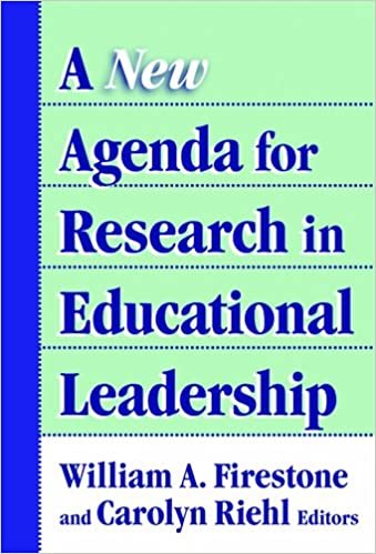 A New Agenda for Research on Educational Leadership (Critical Issues in Educational Leadership)