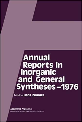 Annual Reports in Inorganic and General Syntheses-1976 indir