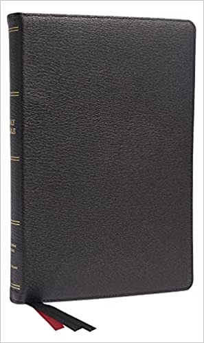 KJV, Reference Bible, Center-Column Giant Print, Premium Goatskin Leather, Black, Premier Collection, Comfort Print: Holy Bible, King James Version indir