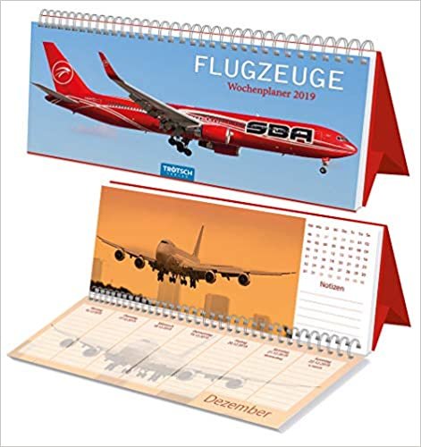 Wochenplaner "Flugzeuge" 2019: Tischkalender indir