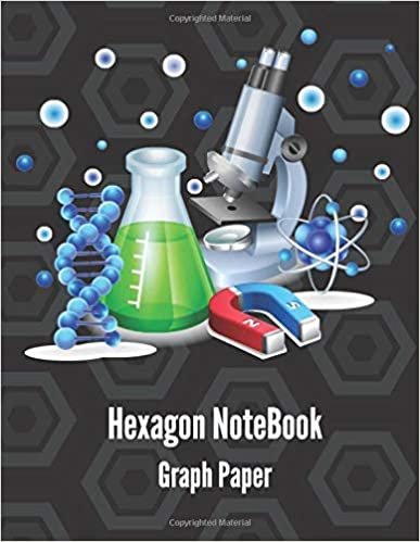 Hexagon Graph Paper: Small Hexagons 1/4 inch, 8.5 x 11 Inches Hexagonal Graph Paper Notebooks, 100 Pages - Lab Chemistry, Notebook for Science, Organic Chemistry and Biochemistry Journal.(Black Cover) indir