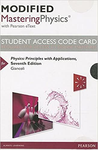 New MasteringPhysics with Pearson Etext-- Standalone Access Card -- for Physics: Principles with Applications (Mastering Physics (Access Codes))