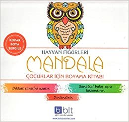 Hayvan Figürleri Mandala Çocuklar İçin Boyama Kitabı indir