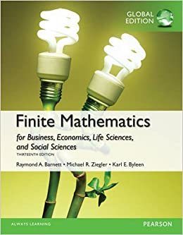 Finite Mathematics for Business, Economics, Life Sciences and Social Sciences, Global Edition