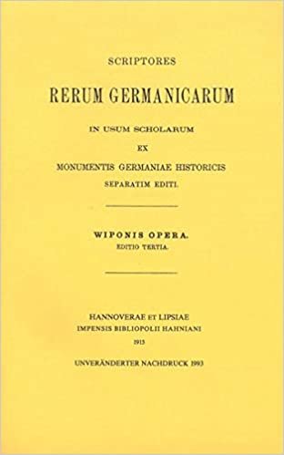 Die Werke Wipos (Mgh - Scriptores Rerum Germanicarum in Usum Scholarum Separa) indir