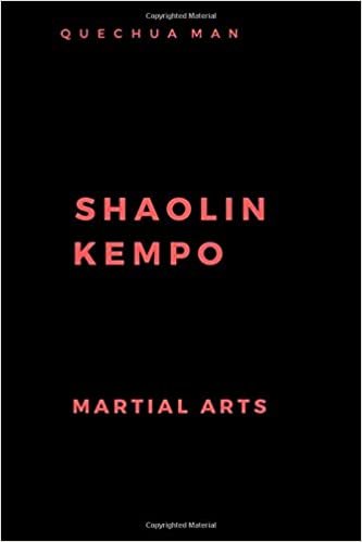 SHAOLIN KEMPO: Journal, Diary (6x9 line 110pages bleed) (Martial Arts, Band 1)