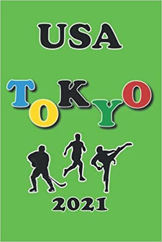 USA Tokyo 2021 Notebook - GREEN: Tokyo Notebook, College Ruled, 6x9 notebook, 110 pages, Multicolored Notebook, Tokyo Journal Notebook, Back to School, Boys Girls Kids indir
