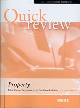 Juergensmeyer, J: Sum and Substance Quick Review on Propert (Quick Review Series)