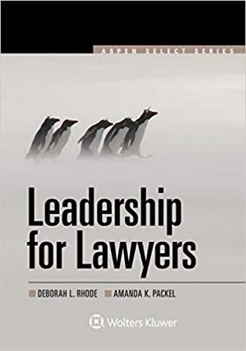 Leadership For Lawyers (Aspen Select)