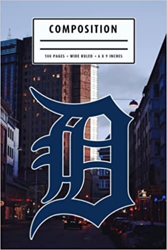 New Year Weekly Timesheet Record Composition : Detroit Tigers Notebook | Christmas, Thankgiving Gift Ideas | Baseball Notebook #6