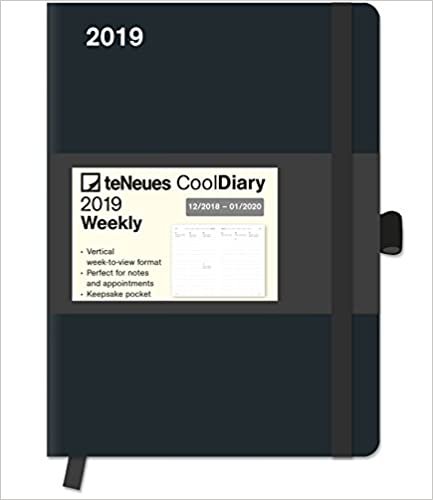 2019 teNeues Black Cool Diary - 16 x 22 cm