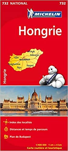 HONGRIE / HONGARIJE 11732 CARTE ' NATIONAL ' MICHELIN KAART (CARTES (10050))