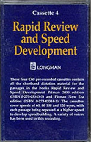 Rapid Review And Speed Development Cassette 4: Pitman New Era Shorthand indir