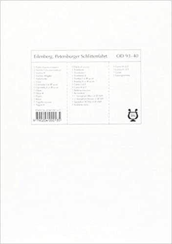 Petersburger Schlittenfahrt: Galopp. op. 57. Orchester. Klavierdirektion und Stimmen. (Odeon)