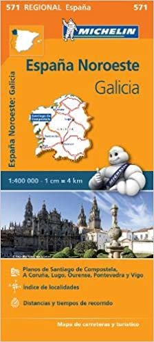 Galicia - Michelin Regional Map 571 (Michelin Regional Maps) indir