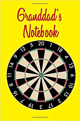 Granddad's Notebook: Darts theme. 120 lined page journal to write in. 6 x 9 inches in size.