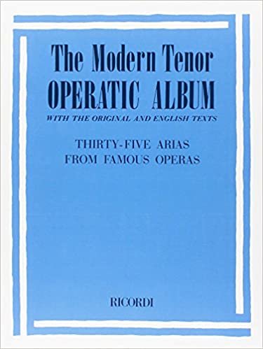 Modern Tenor Operatic Album Chant