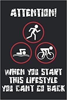 Attention when you start this lifestyle you van't go back: College ruled Lined bicycle log journal |daily training, touring and travel notebook for ... | 120 pages, 6x9 inch, Soft cover with matte