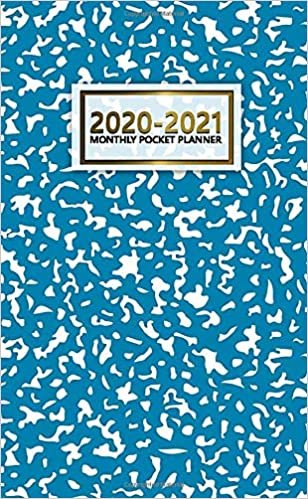 2020-2021 Monthly Pocket Planner: 2 Year Pocket Monthly Organizer & Calendar | Cute Two-Year (24 months) Agenda With Phone Book, Password Log and Notebook | Pretty White & Blue Pattern indir