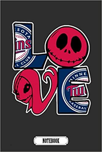 Halloween Jack And Sally Love The Minnesota Twins MLB Camping Trip Planner Notebook MLB.