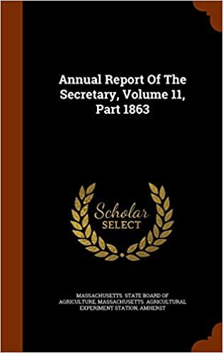 Annual Report Of The Secretary, Volume 11, Part 1863