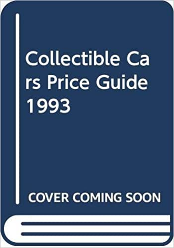 Collectible Cars Price Guide 1993