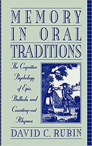 Memory in Oral Traditions: The Cognitive Psychology of Epic, Ballads, and Counting-Out Rhymes indir