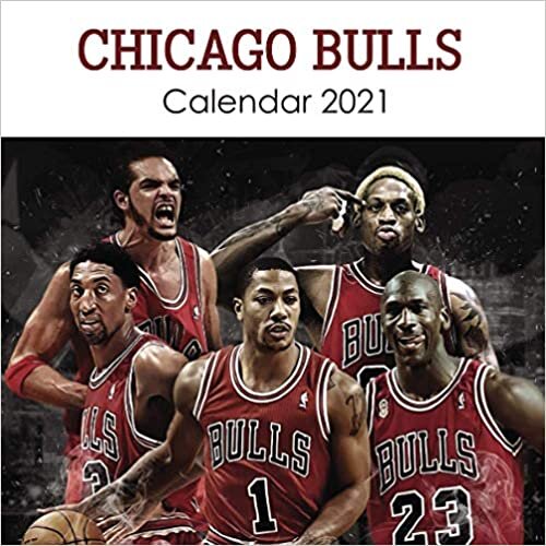 Chicago Bulls: 2021 Wall Calendar - Mini Calendar, 7"x7", 12 Months - Team Calendar indir