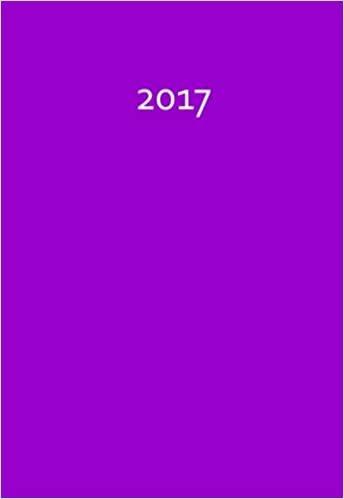 Mini Kalender 2017 - purple: ca. DIN A6, 1 Woche pro Seite
