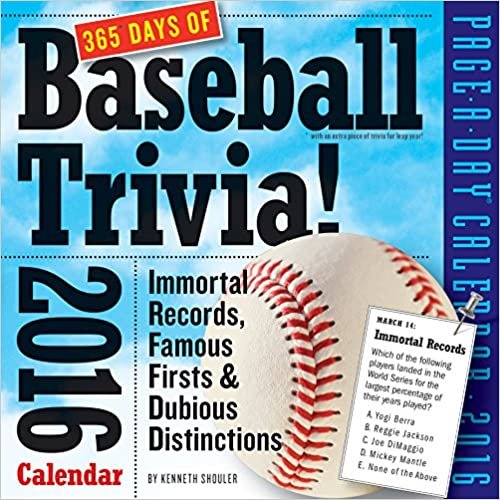 365 Days of Baseball Trivia! Page-A-Day Calendar 2016