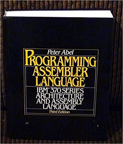 Programming Assembler Language: IBM 370 Series Architecture and Assembly Language indir