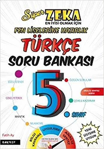 Nar Test 5. Sınıf Süper Zeka Türkçe Soru Bankası Fen Liselerine Hazırlık-YENİ