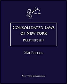 Consolidated Laws of New York Partnership 2021 Edition