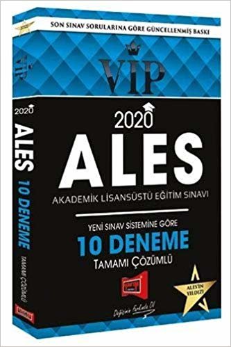 Yargı 2020 ALES VIP Sınav Sistemine Göre Çözümlü 10 Fasikül Deneme