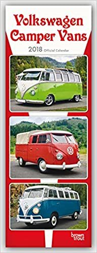 Volkswagen Camper Vans – VW Busse 2018: Original BrownTrout-Kalender - Slimeline [Mehrsprachig] [Kalender] (Slimline-Kalender) indir