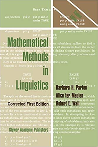 Mathematical Methods in Linguistics (Studies in Linguistics and Philosophy) (Studies in Linguistics and Philosophy (30), Band 30)