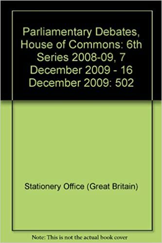 Parliamentary Debates, House of Commons: 6th Series 2008-09, 7 December 2009 - 16 December 2009: 502