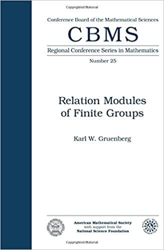Relation Modules of Finite Groups (CBMS Regional Conference Series in Mathematics) indir