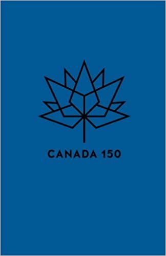 Canada 150: Journal Lined Writing Notebook Dark Blue
