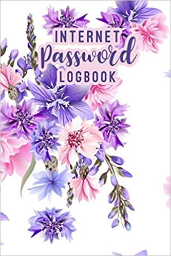 Internet Password Logbook: Password Notebook Alphabet Tabs Organizer, Beautiful Floral cover