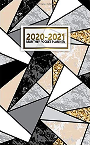 2020-2021 Monthly Pocket Planner: Nifty Two-Year (24 Months) Monthly Pocket Planner and Agenda | 2 Year Organizer with Phone Book, Password Log & Notebook | Pretty Marble & Geometric Print
