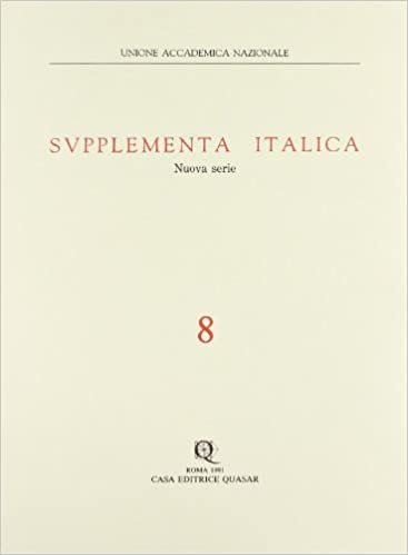 Supplementa italica vol. 8 indir