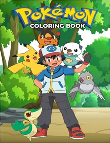 Pokémon Coloring Book: 100+ coloring pages filled with Pokémon Jumbo characters, The Coloring Books for Kids, Adults | Perfect Gift Birthday or Holidays for Children indir